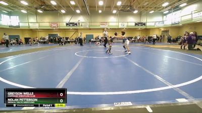 65-70 lbs 2nd Place Match - Greyson Wells, Carthage Wrestling Club vs Nolan Petterson, Sedalia Youth Wrestling