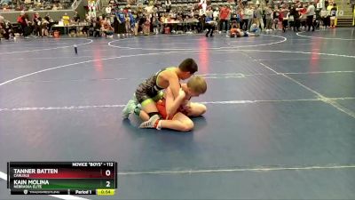 112 lbs Champ. Round 2 - Kain Molina, Nebraska Elite vs Tanner Batten, Carlisle