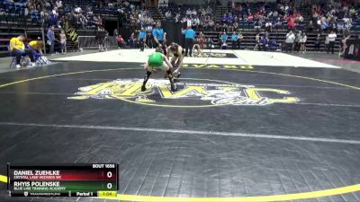 86 lbs 5th Place Match - Rhyis Polenske, Blue Line Training Academy vs Daniel Zuehlke, Crystal Lake Wizards WC