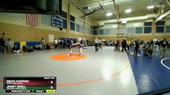 110lbs Cons. Round 5 - Grace Martinez, Moses Lake (Girls) vs Jersey ONeill, Columbia River (Girls)