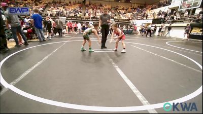 67-70 lbs Consi Of 8 #2 - Clay Blankenship, Mustang Bronco Wrestling Club vs Cohen Tonubbee, Chandler Takedown Club