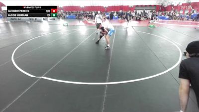 190 lbs Placement (16 Team) - Jacob Herman, Franklin Central Flashes A vs Gunner Peters, Pequot Lakes/Pine River-Backus