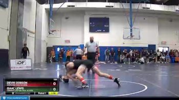 145 lbs Champ. Round 1 - Devin Dobson, Highland High School vs Isaac Lewis, Corner Canyon High School