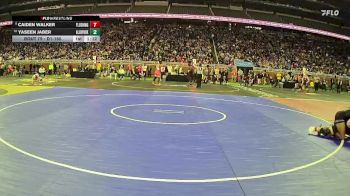 D1-165 lbs Champ. Round 1 - Caiden Walker, Flushing HS vs Yaseen Jaber, Allen Park HS