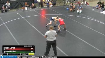 82 lbs Cons. Round 2 - Kasen Lopez, IA vs Landon Jaski, IL