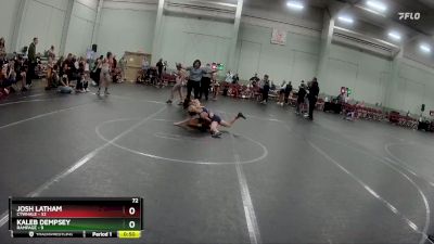 72 lbs Round 5 (6 Team) - Josh Latham, CTWHALE vs Kaleb Dempsey, Rampage