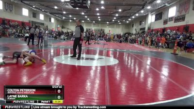 115 lbs Round 3 - Colton Peterson, Wayzata Youth Wrestling vs Layne Barka, Pursuit