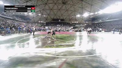Boys 3A 113 lbs Cons. Round 2 - Elias Accola, Inglemoor vs Kai Murphy, Ingraham