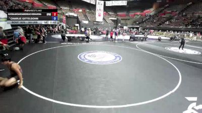 165 lbs Champ. Round 1 - Ka'Enaakoakoaikekeao Kekauoha, San Pedro High School Wrestling vs Charlie Gittelsohn