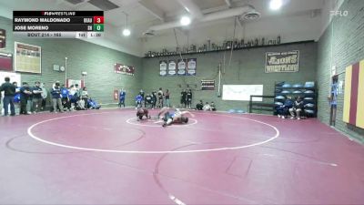 165 lbs Champ. Round 2 - Jose Moreno, Shadow Hills vs Raymond Maldonado, Beaumont