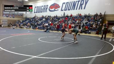 157 lbs Cons. Round 2 - Marcelas Curtis, Pacific (OR) vs Hassan Abdi, Evergreen State College