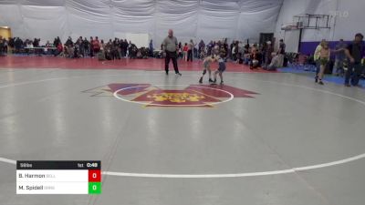 56 lbs Final - Bennett Harmon, Belleville vs Myles Spidell, Orrstown