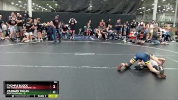 84 lbs Round 5 (8 Team) - Zakkary Kulas, North Carolina vs Thomas Block, The Savage Barn Brothers