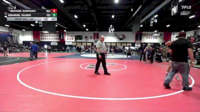 144 lbs Cons. Round 2 - Emanuel Taleno, Yorba Linda vs Michael Santiago, Valley View