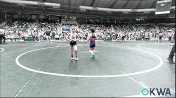 43 lbs Consi Of 16 #1 - Robert Cole Rainbolt, Pittbull Youth Wrestling vs Walker Williams, Team Tulsa Wrestling Club