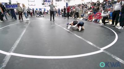 52 lbs Quarterfinal - Carson Hunt, Weatherford Youth Wrestling vs Carston Fry, Blue Devil Wrestling