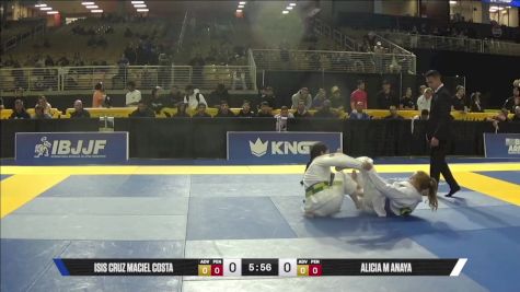 Isis Cruz Maciel Costa vs Alicia M Anaya 2025 Pan Jiu Jitsu IBJJF Championship