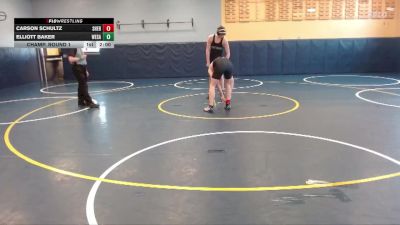 150 lbs Champ. Round 1 - Elliott Baker, West Salem vs Carson Schultz, Sherwood