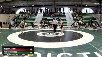 132 lbs Champ. Round 2 - Ryan DeGeorge, Delbarton vs Judson Allen, Gonzaga