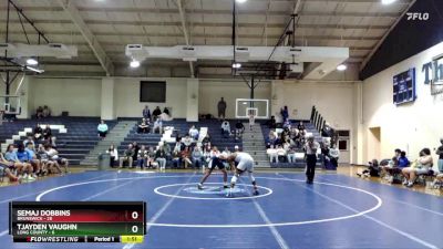 157 lbs Finals (2 Team) - TJayden Vaughn, Long County vs Semaj Dobbins, Brunswick