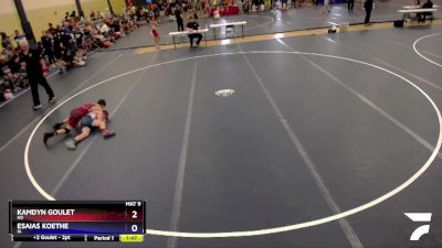 87 lbs Quarterfinal - Kamdyn Goulet, ND vs Esaias Koethe, IA