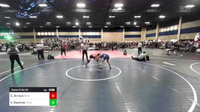 126 lbs Consi Of 64 #1 - Christopher Arroyo, Reverence Grappling vs Victor Ramirez, Temescal Canyon WC