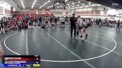 138 lbs Quarterfinal - Keeghan Clouse, Hawk vs Brayden Kreikemeier, MWC Wrestling Academy