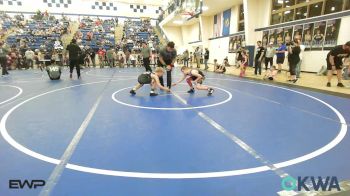 80 lbs Consi Of 8 #2 - Carsen Higgs, Claremore Wrestling Club vs Liam Baughman, Blackwell Wrestling Club