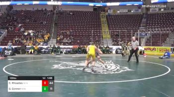 138 lbs Quarterfinal - Clayton Rhoades, Reynolds Hs vs Garet Connor, Forest Hills Hs