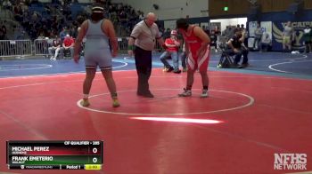 285 lbs Champ. Round 2 - Michael Perez, Hueneme vs Frank Emeterio, Walnut
