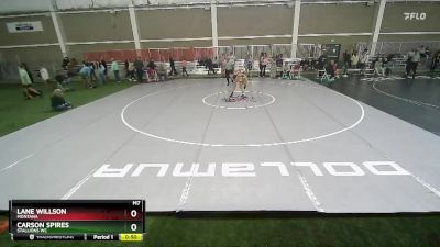 88 lbs Cons. Round 2 - Carson Spires, Stallions WC vs Lane Willson, Montana