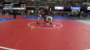 106 lbs Round 3 - Owen Wegner, Montana Disciples vs Jack Combs, Dakota Rattlers