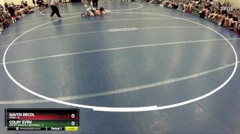 80 lbs Round 1 (6 Team) - Gavyn DeCol, Utah vs Colby Even, South Dakota Lightning