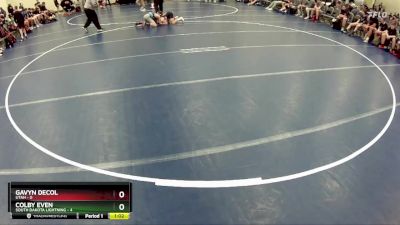 80 lbs Round 1 (6 Team) - Gavyn DeCol, Utah vs Colby Even, South Dakota Lightning