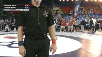 100 lbs Quarters - DeVaughn Miller, Alabama vs Symon Woods, Illinois