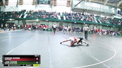 141 lbs Cons. Round 2 - Lane Huizar, Grand Valley State vs Carson Exferd, Wisconsin