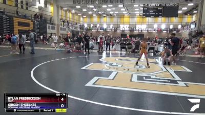 74 lbs Quarterfinal - Rylan Fredrickson, Iowa vs Gibson Engelkes, Ironhawk Wrestling Academy