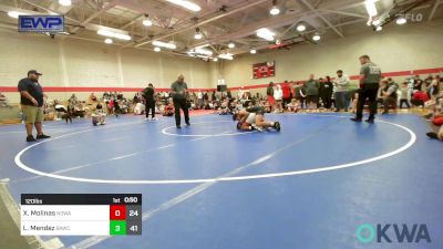 120 lbs Rr Rnd 2 - Xzavier Molinas, NORTH DESOTO WRESTLING ACADEMY vs Luke Mendez, Broken Arrow Wrestling Club