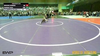 52 lbs Round Of 32 - Brooks Sombke, Sniper Wrestling Academy vs Parker Tuck, La Grande Mat Club