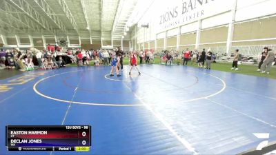 98 lbs Cons. Semi - Easton Harmon, UT vs Declan Jones, WA