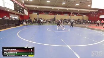 128 lbs Cons. Round 2 - Nathan Marek, Amador Valley High School vs Kalvin Robbins, Eureka High School