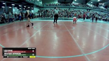 135 lbs Champ. Round 2 - Levi Rose, Webb City Youth Wrestling Club-AAA vs Brayden Hennegin, Eagles Wrestling Club Liberty North-AAA