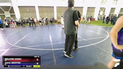 120 lbs Round 2 - Benjamin Gomez, WA vs Savva Gromyko, CA