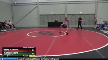 113 lbs Placement Matches (8 Team) - Layne Kleimann, Utah vs Patrick O`Keefe, New Jersey