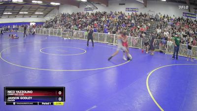 150 lbs Cons. Round 2 - Nico Yazzolino, Canby Mat Club vs Jaxson Godley, Crater