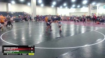 120 lbs Semis & Wb (16 Team) - Kaitelynn Oliver, MIAMI ALLSTARS vs Destiny Bonilla, Pink Predators