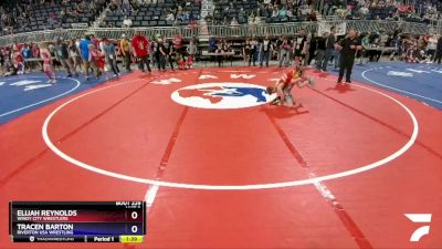 70 lbs Semifinal - Elijah Reynolds, Windy City Wrestlers vs Tracen Barton, Riverton USA Wrestling