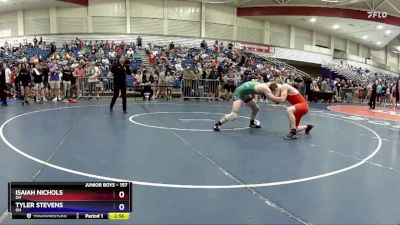 157 lbs Cons. Round 2 - Isaiah Nichols, OH vs Tyler Stevens, OH