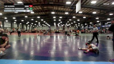 52 lbs Rr Rnd 1 - Leo Alojado, RedNose Wrestling School ES vs Chenzalynn Greenough, Ragin Raisins Concord ES