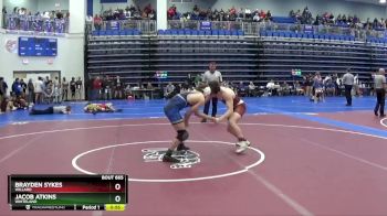 144 lbs Cons. Round 4 - Jacob Atkins, Whiteland vs Brayden Sykes, WILLARD
